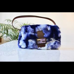 Fendi Tie Dye Fur Mama Baguette Bag 
L